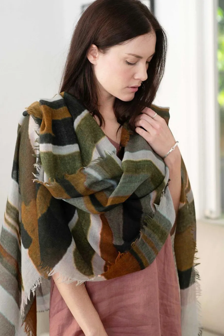 Women Lazybones Annica Scarf Woodland