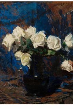 Women Lazybones Art Print - White Roses