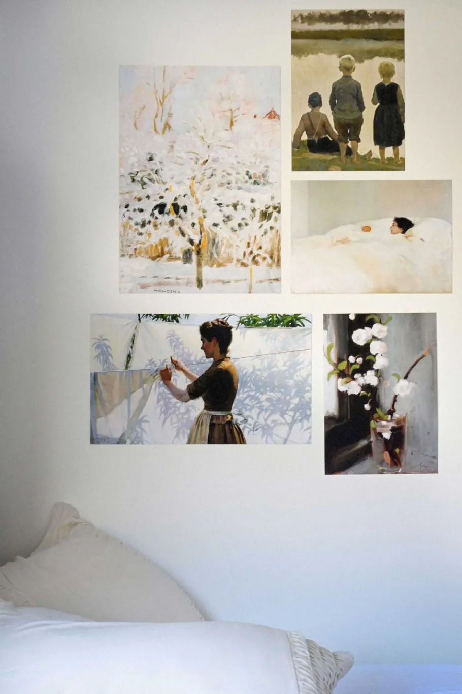 Women Lazybones Art Print Set - Apple Blossom