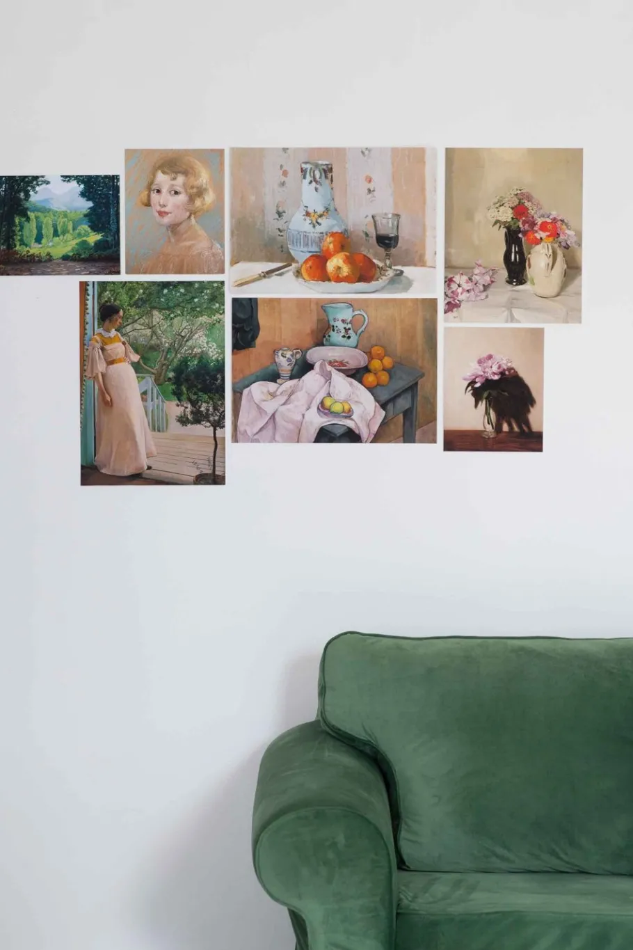 Women Lazybones Art Print Set - At The French Windows