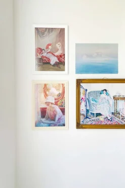 Women Lazybones Art Print Set - In The Boudoir