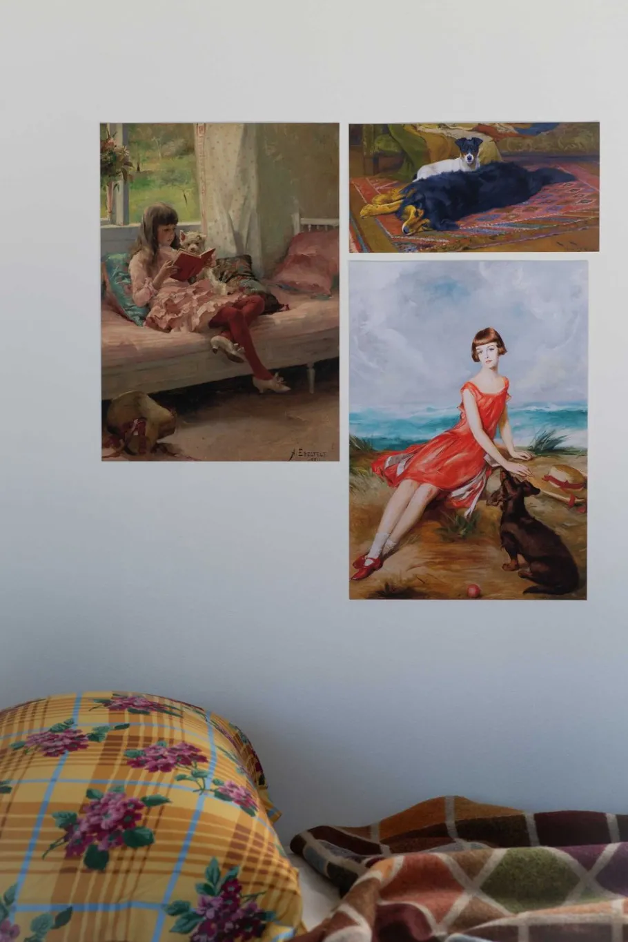 Women Lazybones Art Print Set - Two Friends