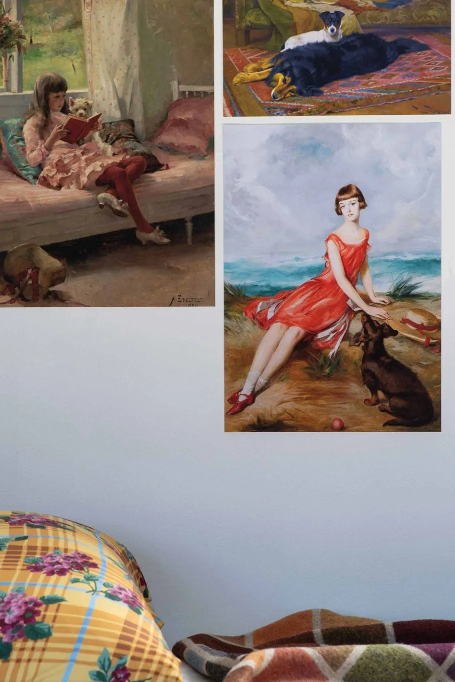 Women Lazybones Art Print Set - Two Friends
