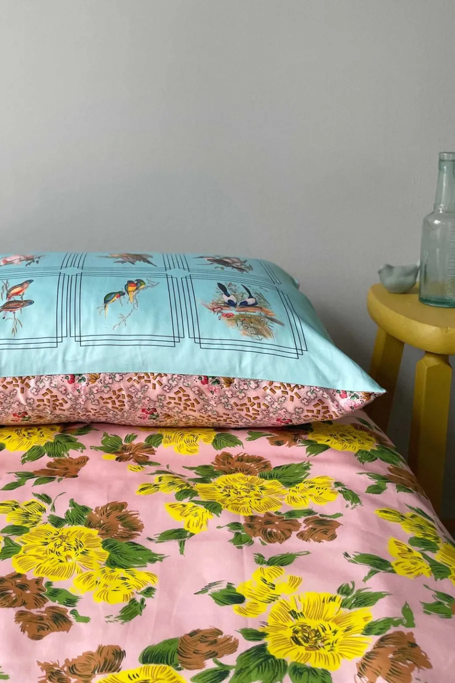 Women Lazybones Australian Birds Pillowcase Set *Organic Cotton