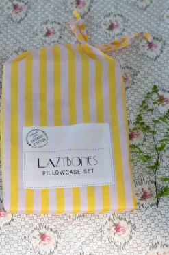 Women Lazybones Busy Garden Pillowcase Set *Organic Cotton