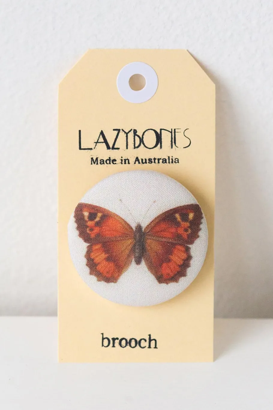 Women Lazybones Butterfly 1839 Brooch