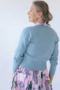 Women Lazybones Carly Cardigan In Stillwater *Organic Cotton