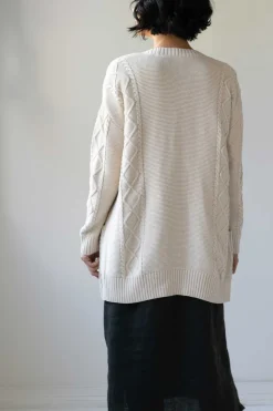 Women Lazybones Charli Cardigan Oatmeal *Organic Cotton