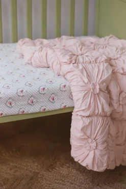 Women Lazybones Cot Quilt Rosette Tuscan Pink *Organic Cotton