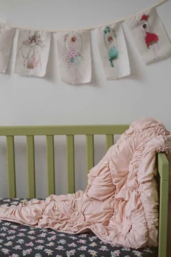 Women Lazybones Cot Quilt Rosette Tuscan Pink *Organic Cotton