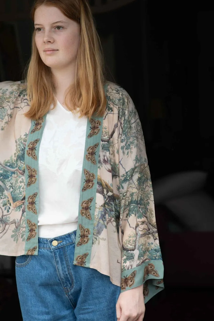 Women Lazybones Earth & Sky Kimono