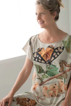 Women Lazybones Eleanor Top In Insects Print