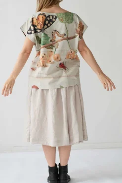 Women Lazybones Eleanor Top In Insects Print