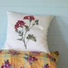 Women Lazybones Geranium Cushion Cover *Organic Cotton