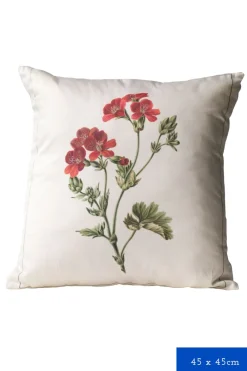 Women Lazybones Geranium Cushion Cover *Organic Cotton