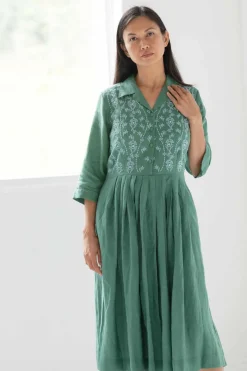 Women Lazybones Gianna Dress Evergreen