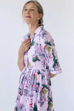 Women Lazybones Gianna Dress In Sorrento *Organic Cotton
