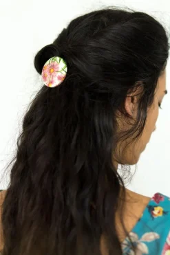 Women Lazybones Hair Button Aster