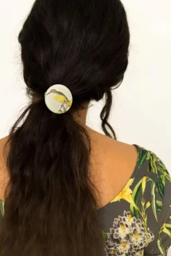Women Lazybones Hair Button In Robin