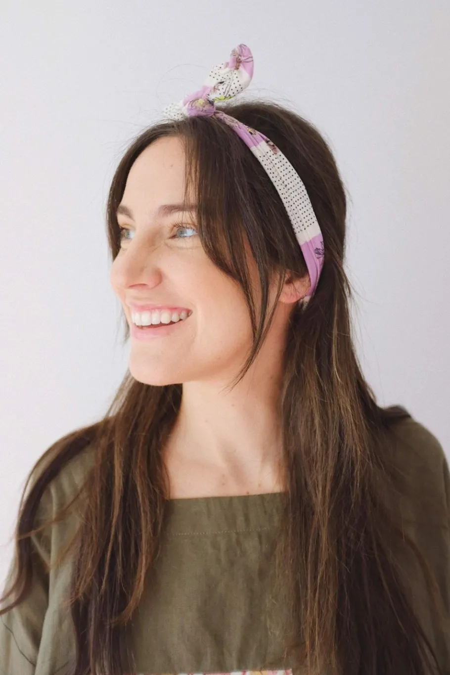 Women Lazybones Hair Wrap In Daphne