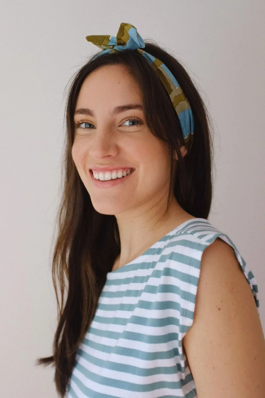 Women Lazybones Hair Wrap In Watercolour