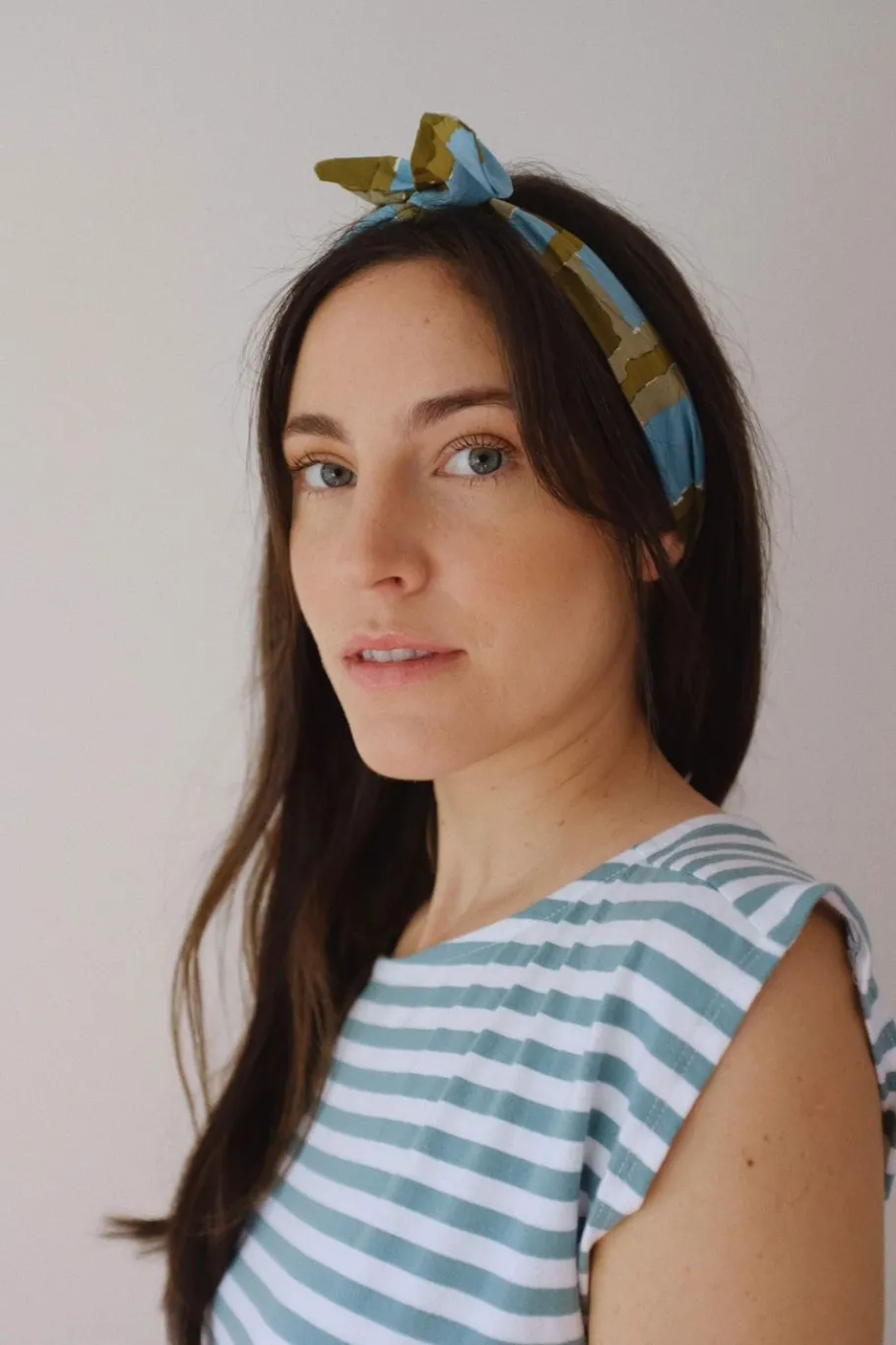 Women Lazybones Hair Wrap In Watercolour