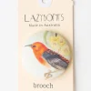 Women Lazybones Honey Eater Brooch
