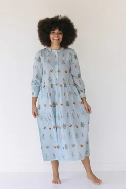 Women Lazybones Ingrid Dress Wildflowers *Organic Cotton