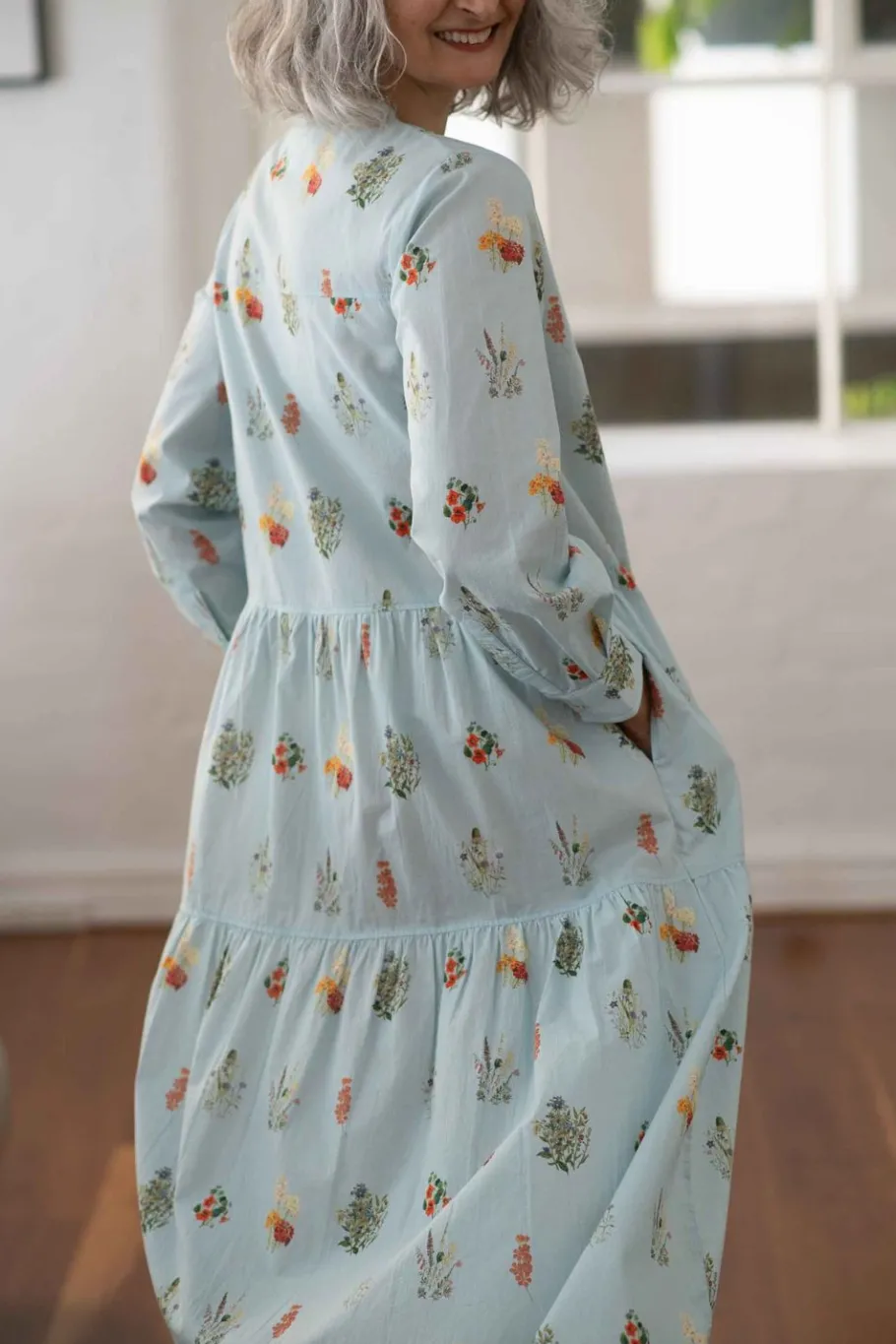 Women Lazybones Ingrid Dress Wildflowers *Organic Cotton