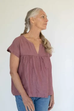 Women Lazybones Julia Top Woodrose