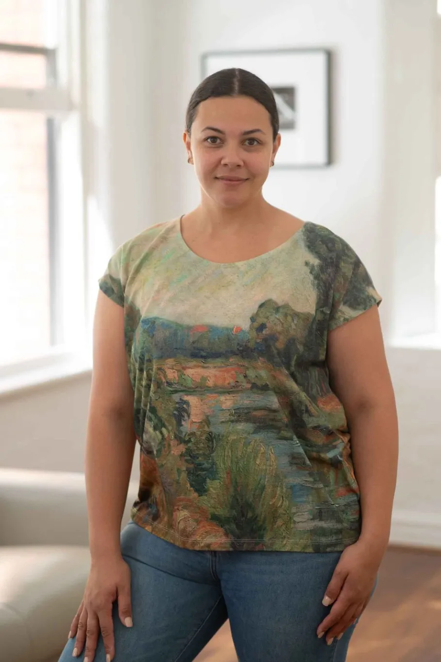Women Lazybones Leila Top Landscape *Organic Cotton