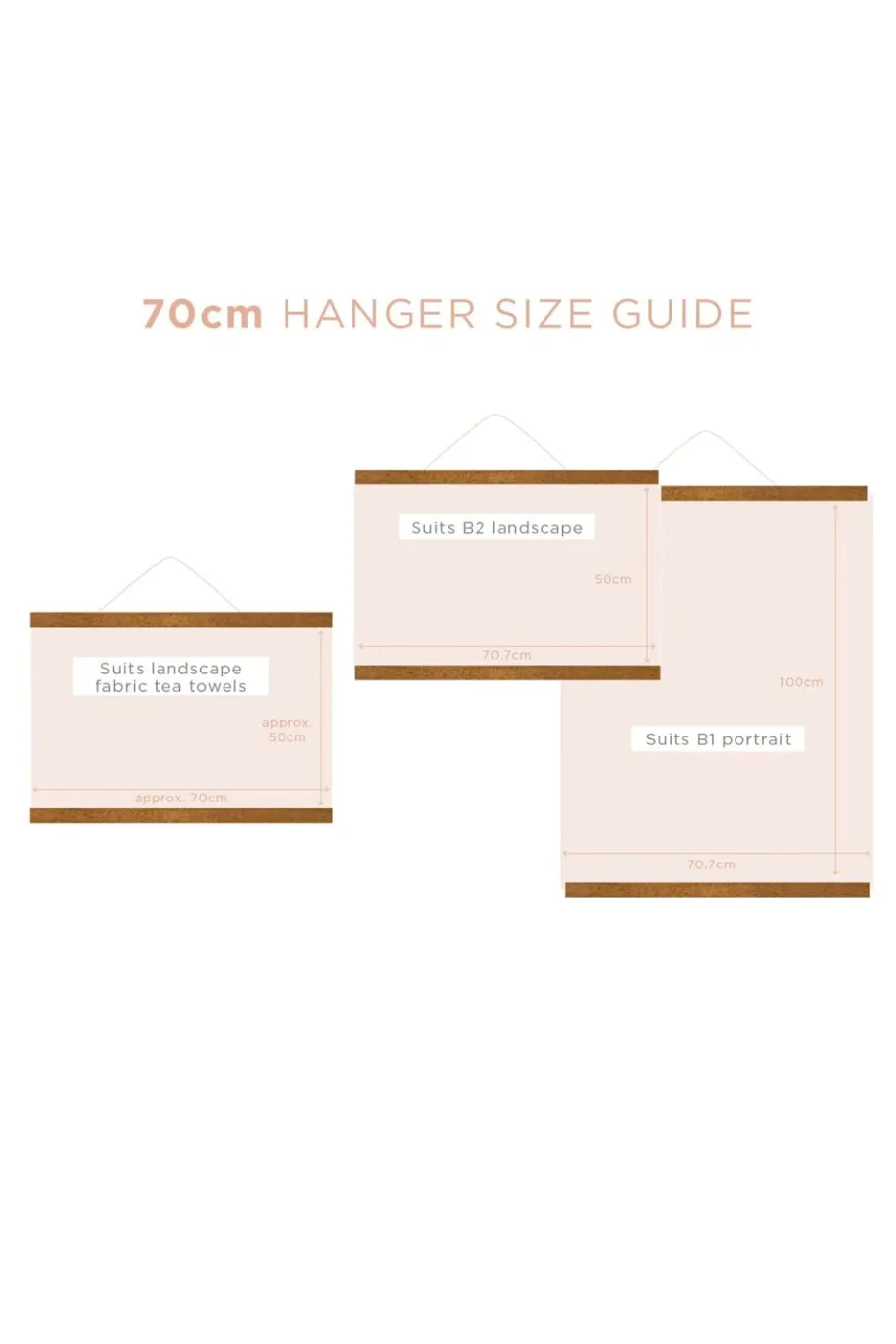 Women Lazybones Magnetic Print Hanger 70Cm