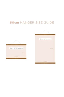 Women Lazybones Magnetic Print Hanger 60Cm