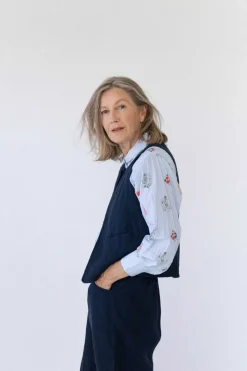 Women Lazybones Marlo Vest In Dark Navy