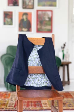Women Lazybones Marlo Vest In Dark Navy