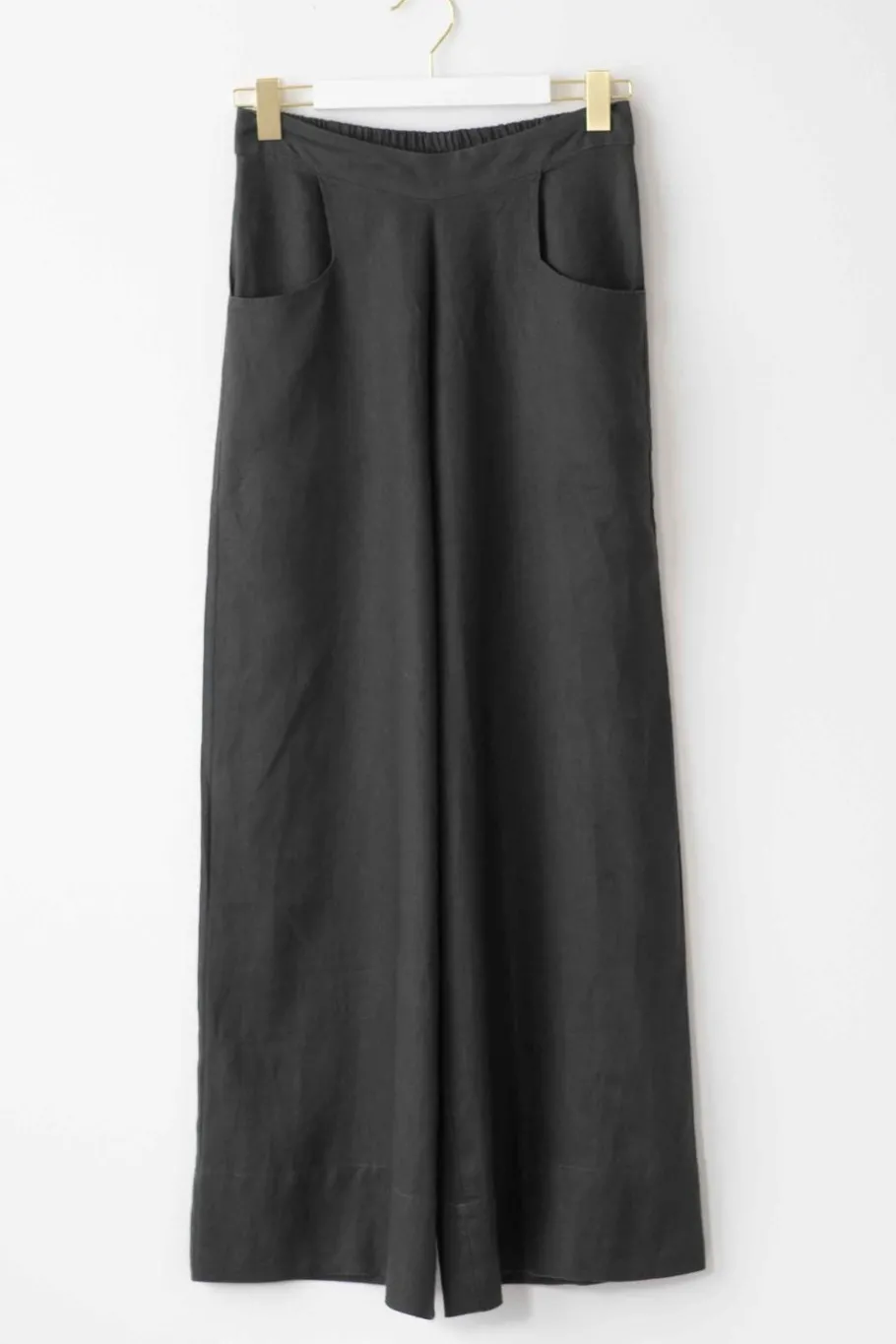 Women Lazybones Ollie Linen Pant Carbon