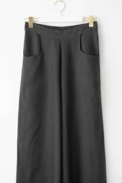 Women Lazybones Ollie Linen Pant Carbon