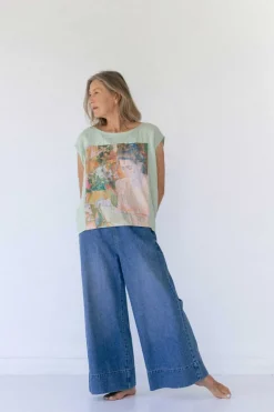 Women Lazybones Ollie Pant In Denim *Organic Cotton