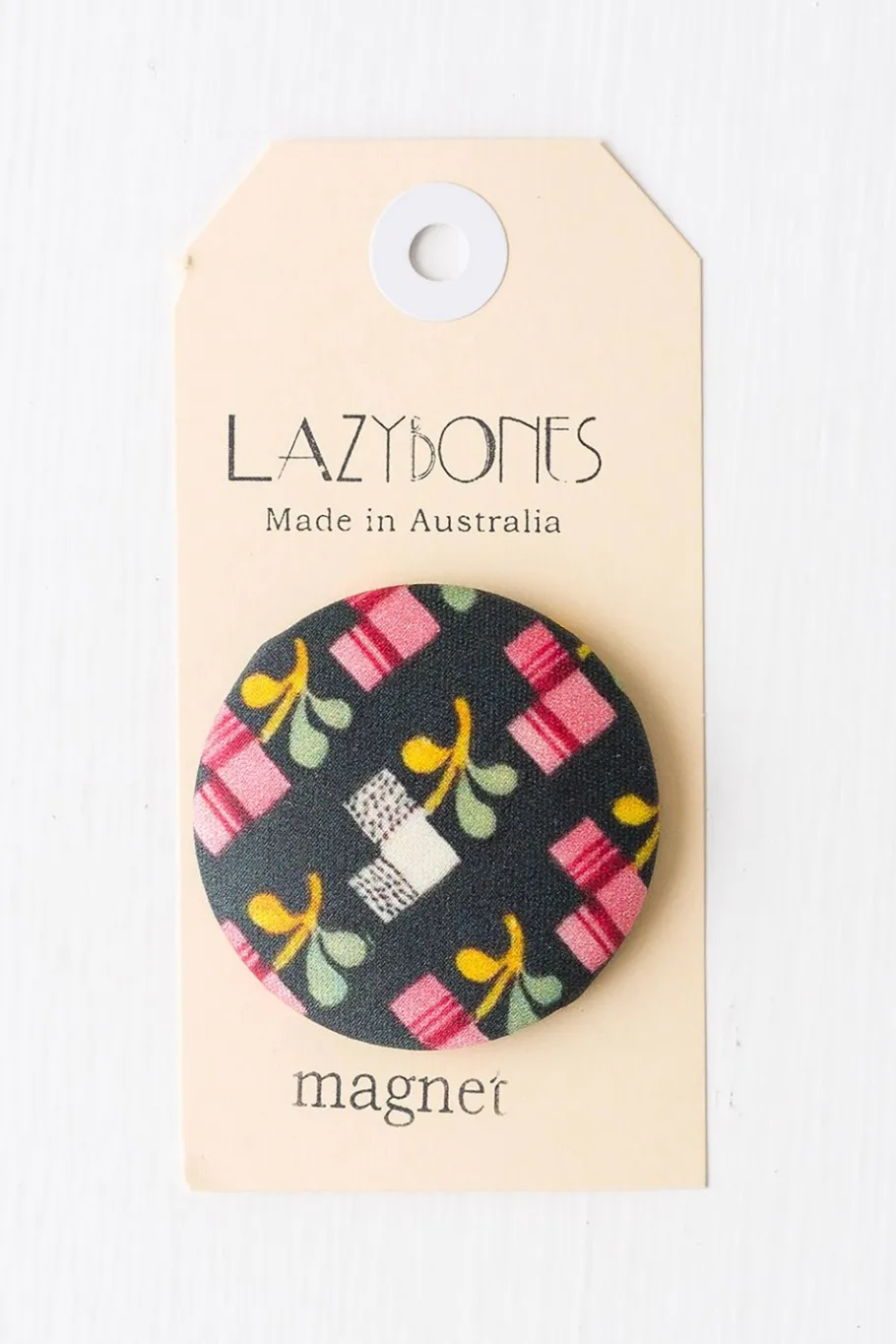 Women Lazybones Painted Floral Magnet