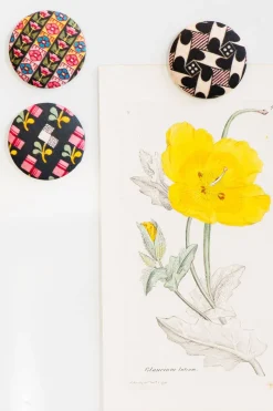 Women Lazybones Painted Floral Magnet