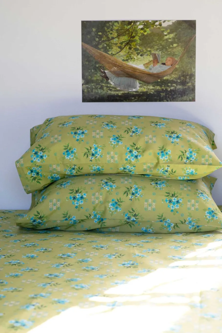 Women Lazybones Pillowcase Set In Avonlea Moss *Organic Cotton