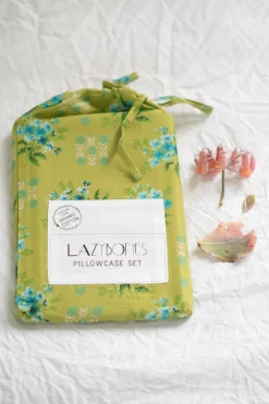 Women Lazybones Pillowcase Set In Avonlea Moss *Organic Cotton