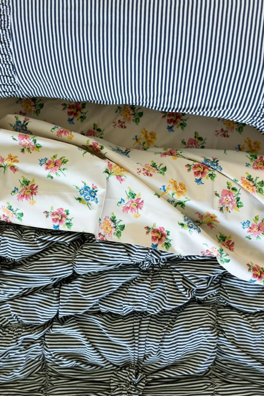 Women Lazybones Pillowcase Set In Charcoal Stripe *Organic Cotton