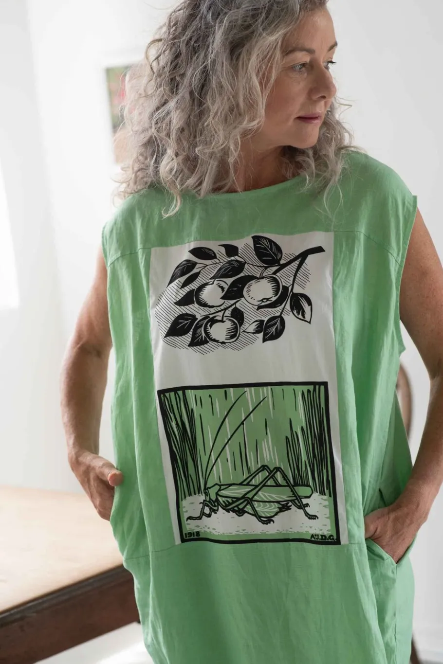Women Lazybones Polly Dress Greengage