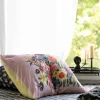 Women Lazybones Rainbow Floral Pink Pillowcase Set *Organic Cotton