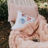 Women Lazybones Rosette Pillowcase Set In Tuscan Pink *Organic Cotton