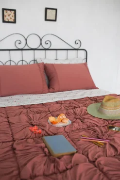 Women Lazybones Rosette Quilt In Cedar *Organic Cotton