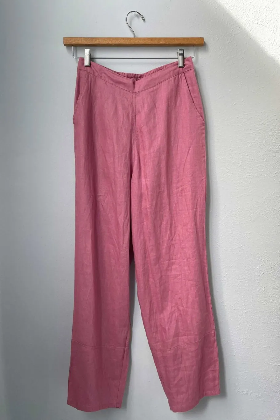 Women Lazybones Sara Linen Pant In Rose
