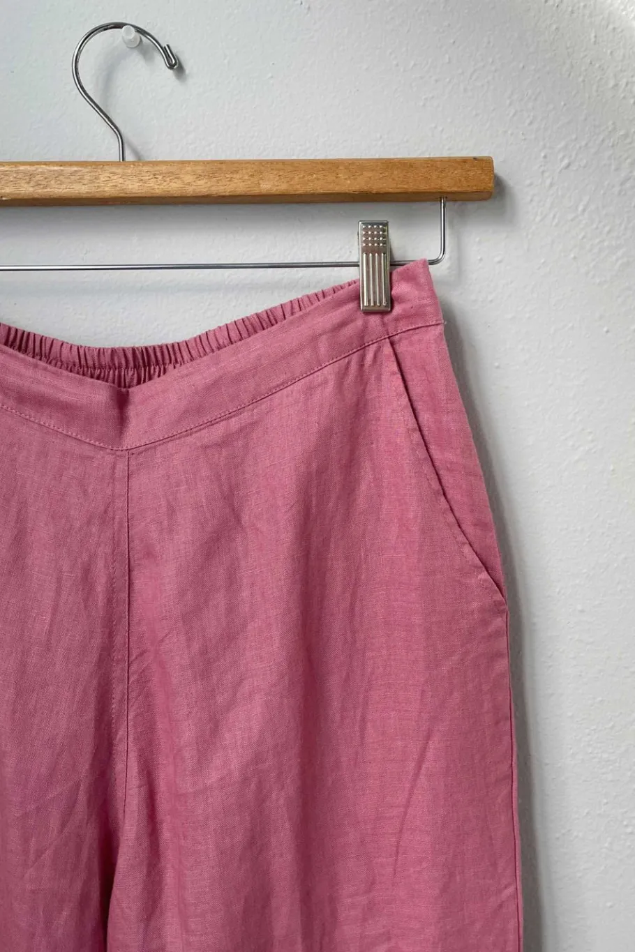 Women Lazybones Sara Linen Pant In Rose