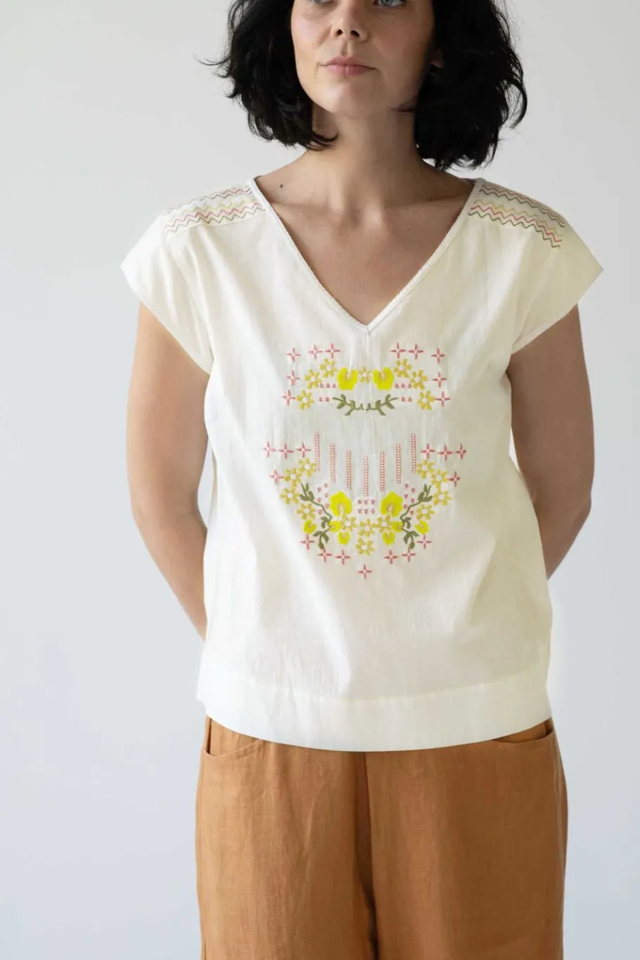 Women Lazybones Sarah Top Creamy White